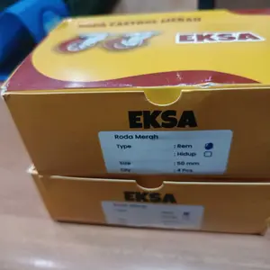GF roda castrol troly 4 pcs 2 rem +2 hidup 2 inchi roda etalase
