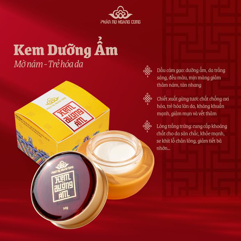 LIVE Kem Dưỡng Ẩm Hỗ Trợ Giữ Ẩm Dưỡng Da Sáng Mịn Đều Màu Không Gây Nhờ Dính Phấn Nụ Hoàng Cung 30g
