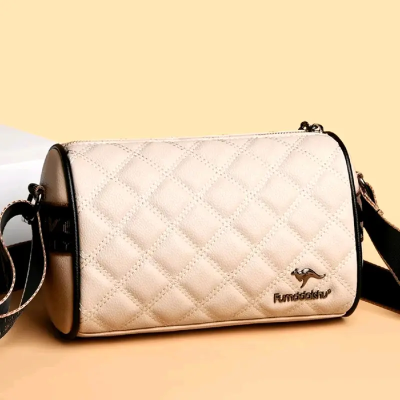 Welldone store - Tas selempang wanita model korea motif jahit terbaru slingbag fashion 2025 Kulit 0