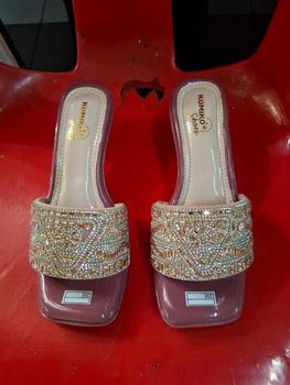 Product Review of GV 52 - Sandal heels wanita elegan hak lancip 5 cm model kokop variasi permata - MERLIN from V**o 1