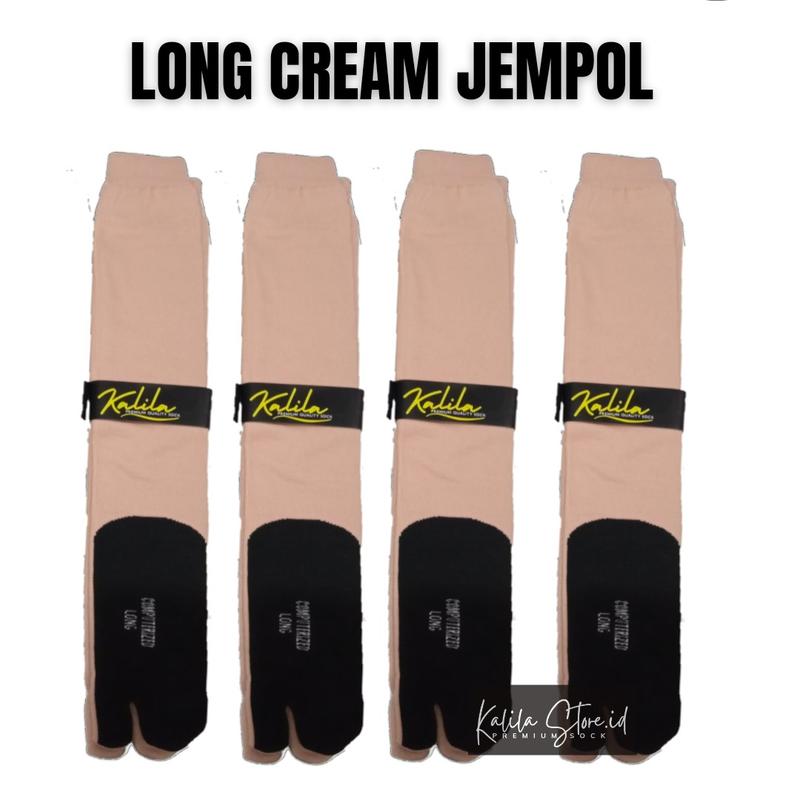 Kaos kaki muslimah panjang selutut wanita jempol 1 Lusin 7