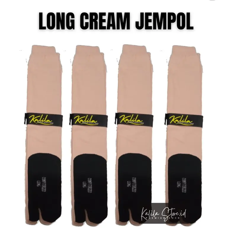 Kaos kaki muslimah panjang selutut wanita jempol 1 Lusin 7