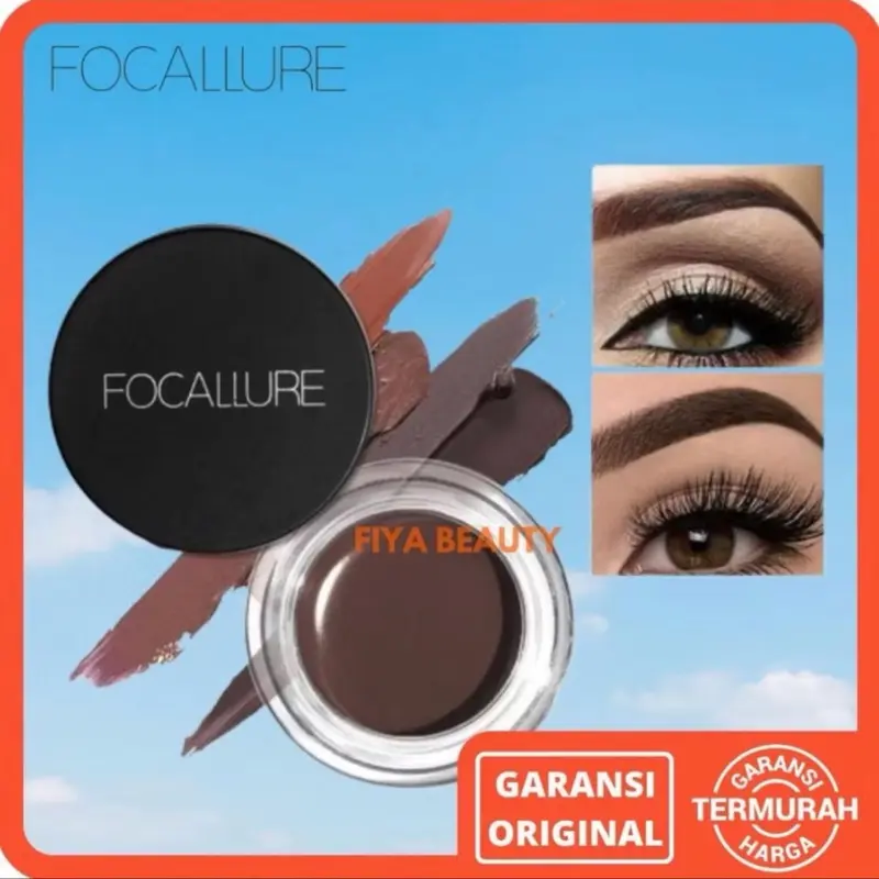 PROMO FOCALLURE Eyebrow Cream SHADEN NO 3 Gel waterproof Pensil Alis-kosmetik Mata 3