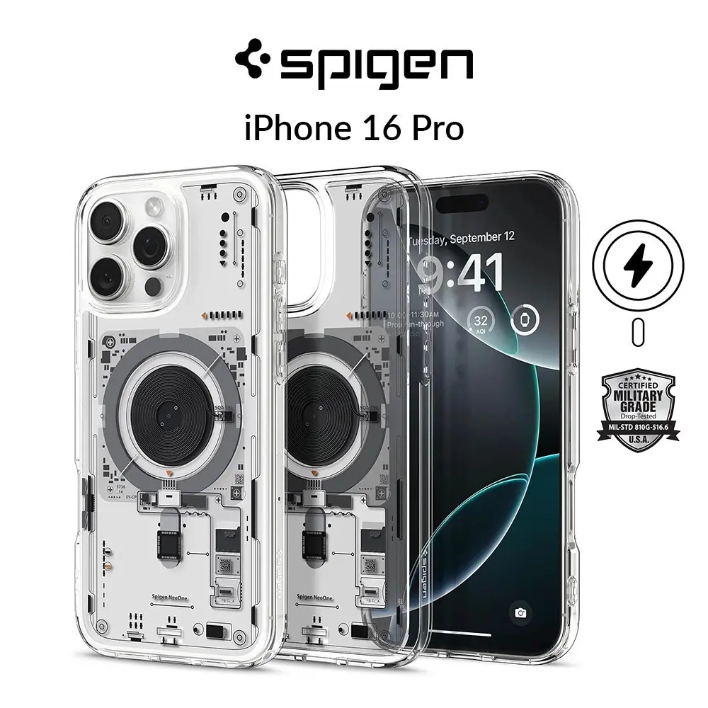 Spigen Ultra Hybrid Neo One MagFit iPhone 16 Pro Max / Pro / 16 Plus / 15 Pro Max / 14 Pro iPhone 14 / 15 Plus Magnetic Phone Case iPhone Case iPhone Cover Anti-drop protective shell Protection Wireless Durable Casing Protector Cellphone