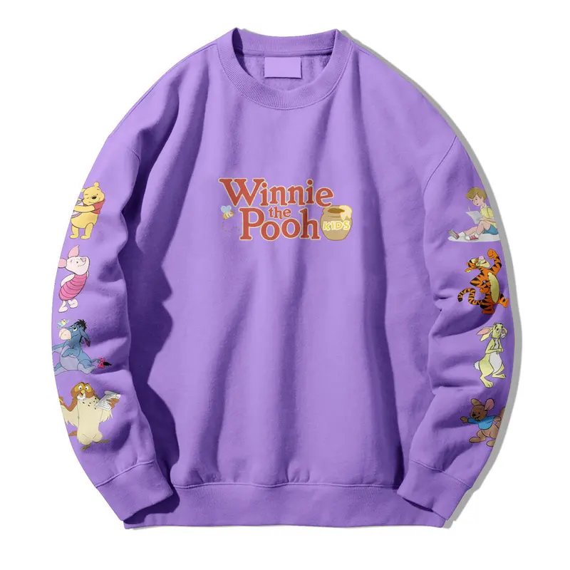 Crewneck Sweatshirt sweater Winnie The Pooh and Friends unisex sweater polos pria dan wanita size M-XL Sweater jepang sweater korea 7