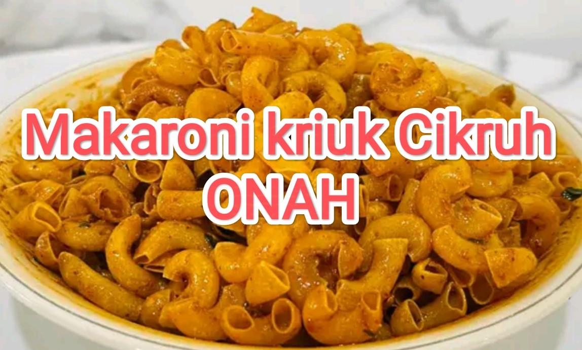 250g Makaroni kriuk Cikruh Chilli Oil ONAH Viral Pedas nampolll