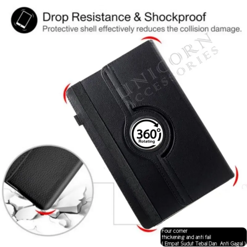 Case Advan Tab Sketsa 2 3 10.1 inci Sarung Flip Cover Buku Casing Rotary universal Leather Standing 7