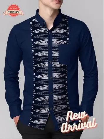 Angelaco | Kemeja Batik Batak Lengan Panjang Pria | Batik Motif Ulos Batak SE3 xxl.m l 0
