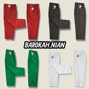 Barokah.Nian Celana Seragam Sekolah SD Anak Laki-Laki Kelas 1-6 Warna Merah Hitam Hijau Putih Coklat Bawahan Berkualitas Fashion