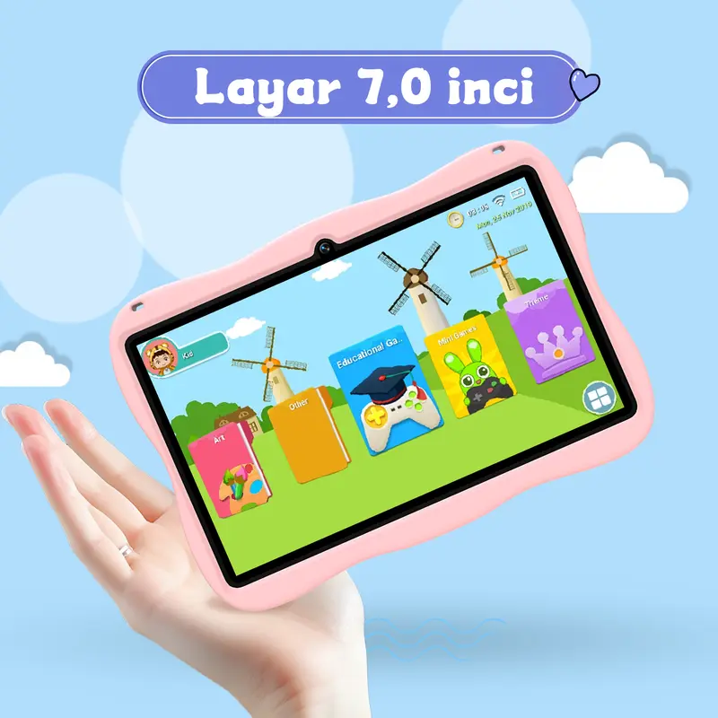 【Hancdon】 TAB STUDY KIDS Tablet Anak A15 Astronout Version Tablet Anak Tablet Astronout IPS Screen Tablet Edukasiasi // Wifi-Hotspot Only 7inch Bluetooth Layar 3