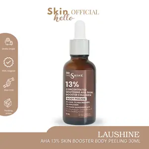 Laushine - Skin Booster Body Peeling with 13% Aha Mandelic Acid - Exfoliating Tubuh | 100% Original Produk