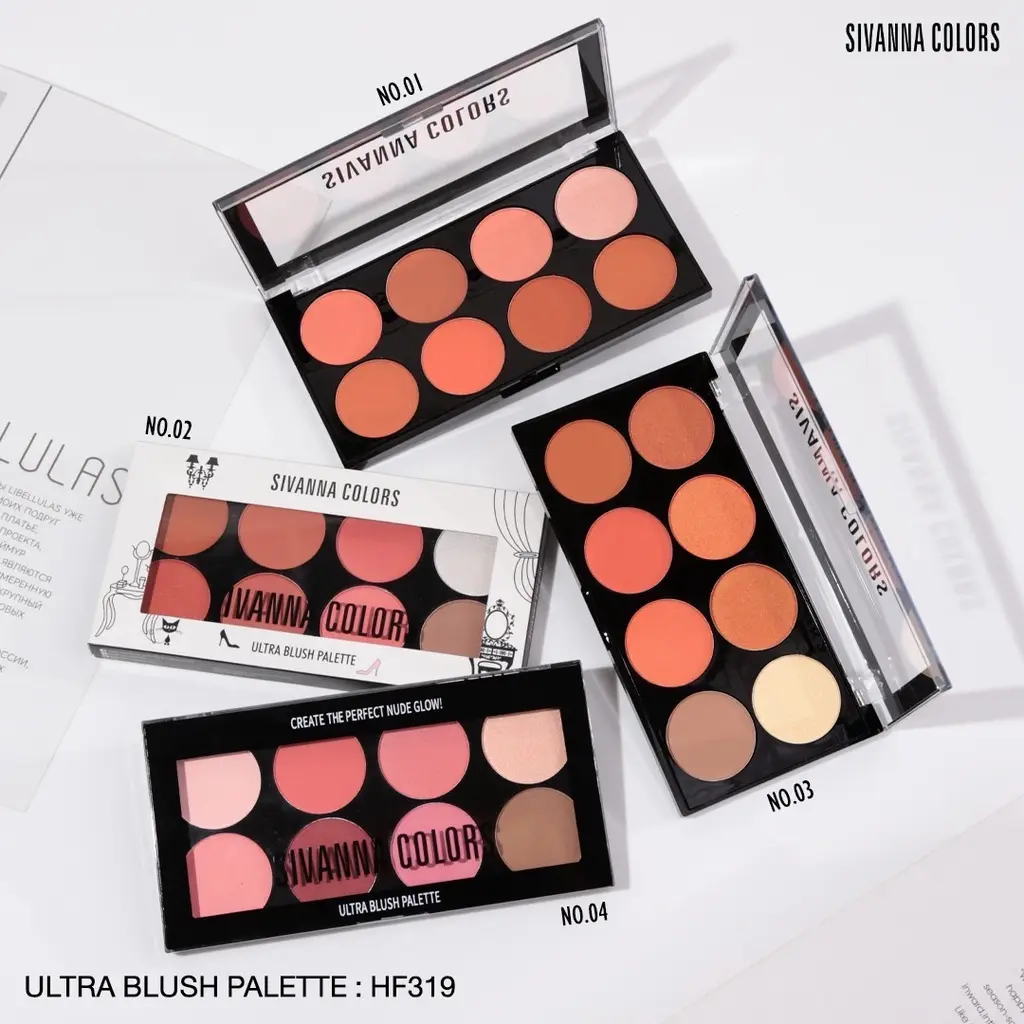 Sivanna Colors Ultra Blush On Palette Blush On Sivanna HF319 Contour Ori Thailand