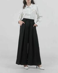 Gambar Mayoutfit Elaura Pants | Celana Twill Kulot Flare Wanita Lebaran Kondangan Office Look - Espresso, S-M dari MAYOUTFIT Kota Bandung 5 Tokopedia