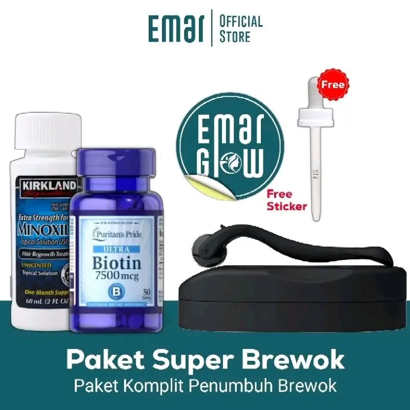 Minoxidil, Bio, Premium Derma Roller 1,5mm