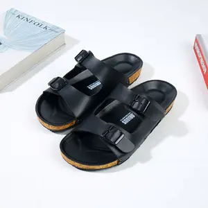 Glorious - Sage Black List Tan Sandal Casual Pria Wanita Kulit Kekinian Formal Stylist Selop Original Cowok Slop Nyaman Empuk