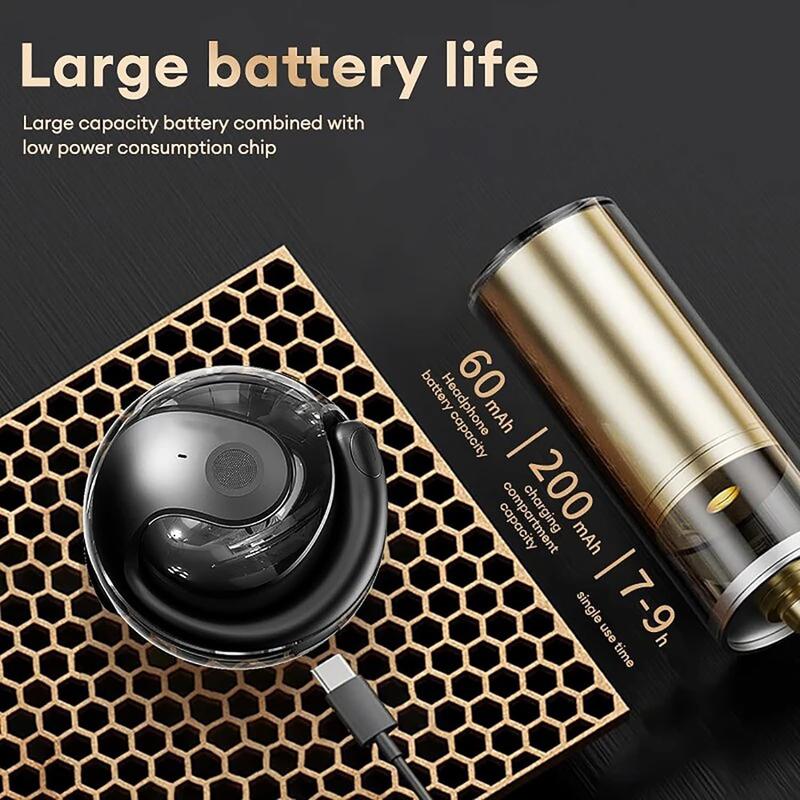 Product Introduction of NovaMart SG【New Product Promo】 2025 Wireless Bluetooth Sports Earbuds – OWS Ear-Mounted, 50H Ultra-Long Battery, IPX5 Waterproof, HD Sound for Running, Gym & Daily Use | Modern Lightweight Design 1