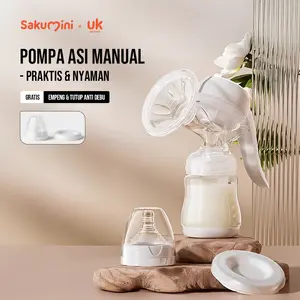 Sakumini Pompa Ibu Asi Manual Breast Pump Portable Anti Backflow Hisap Kuat