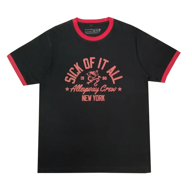 Kaos Musik Band Sick Of It All Ringer Tee 3