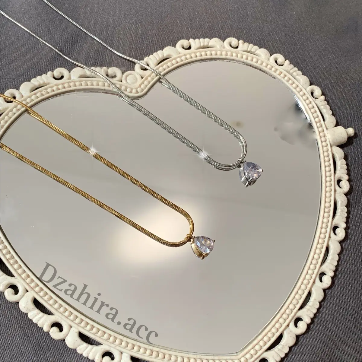 Kalung tetes mata titanium anti karat dan luntur