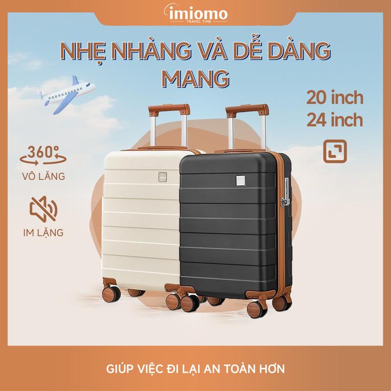 Vali Imiomo, 24 inch, Dung Tích Lớn, Nhẹ, Được Làm Bằng Polypropylene, Có Khóa TSA, Thích Hợp Cho Bé Trai Và Bé Gái, Lý Tưởng Cho Du Lịch, Chất Liệu Cứng, 【 imiomo 】