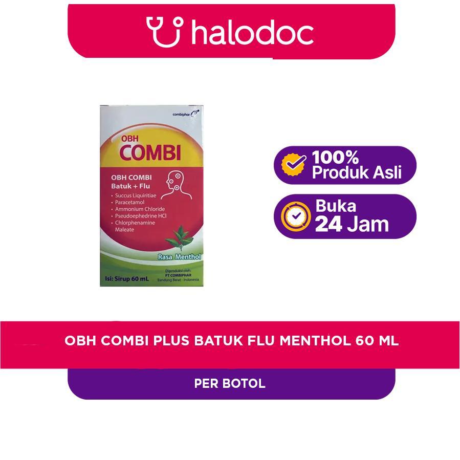 obh combi batuk plus flu rasa menthol 60 ml