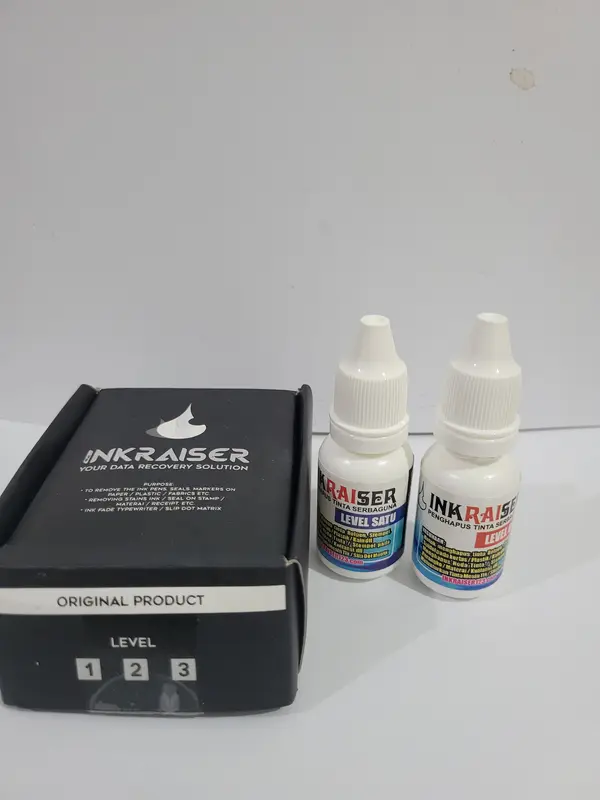 Penghapus Tinta INKRAISER toner Stempel Print Ketikan Putih Plastik Cairan Mesin Printer 8