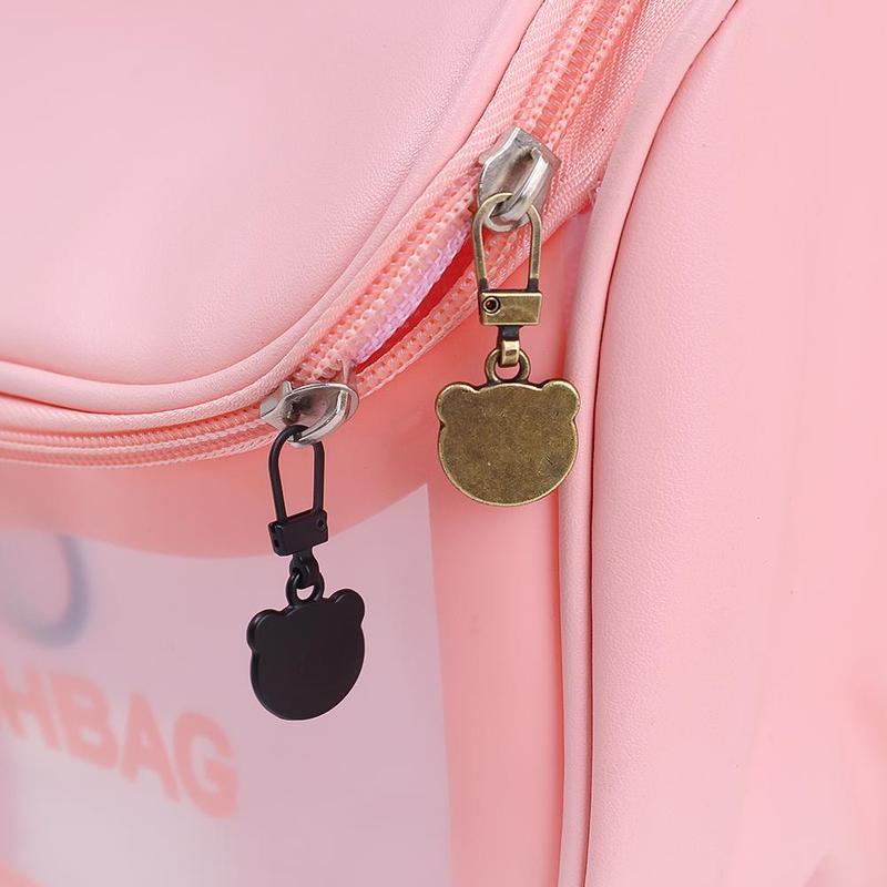 Product Introduction of 1/5pcs Small Bear Head Detachable Zipper Sliders Repair Accessories Pants Dress Zippers Head Clothes Accessories 11