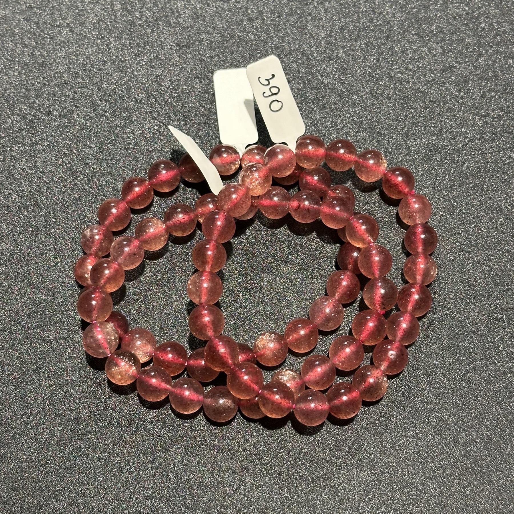 Vòng tay Strawberry Quartz Thạch anh Dâu - Năng lượng của sự chữa lành và mở lòng trở lại