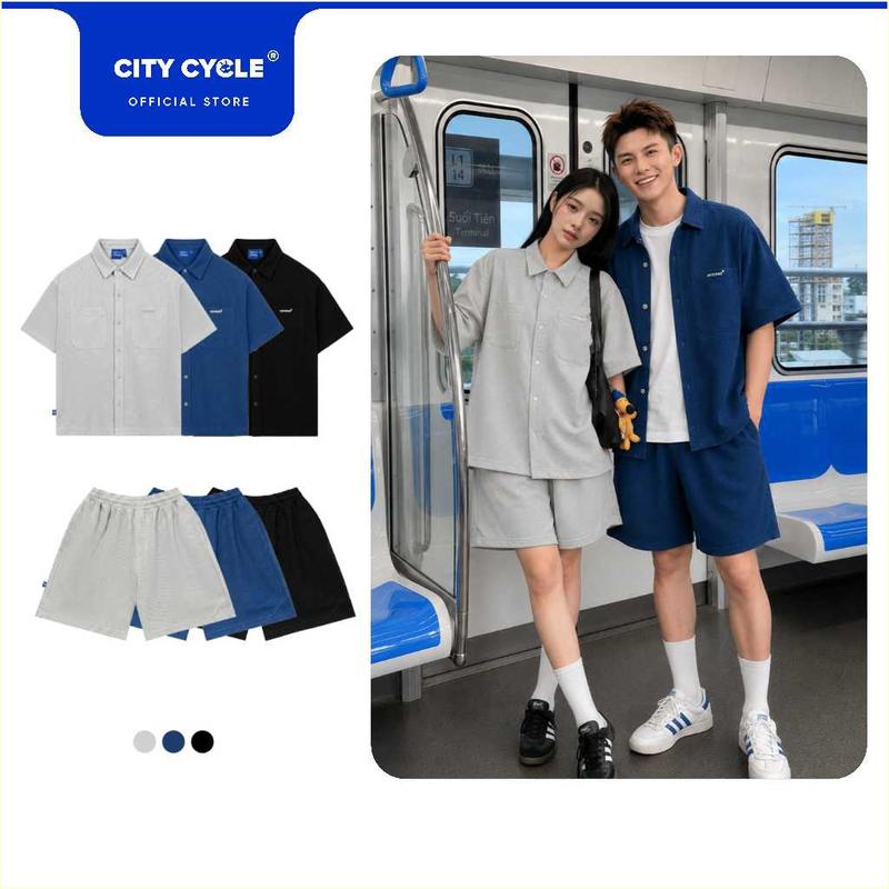 Combo set bộ cotton Relaxed nam nữ mùa hè Local Brand City Cycle Combo bộ đồ Relaxed