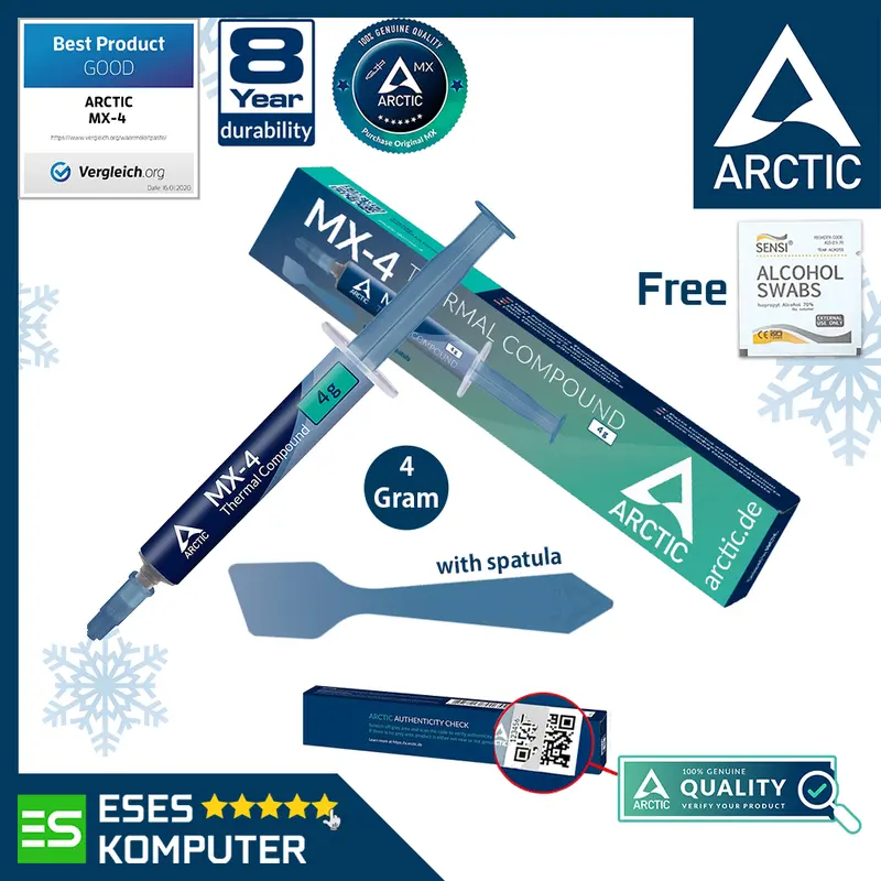 Thermal Paste ARCTIC MX-4 MX4 (4 Gram) - MX4 4Gr HIGHEST Performance 0