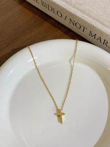 Kalung, SUNQ, Reka Bentuk Minimalis, Loket Emas, Fesyen Salib Rantai Barang Kemas Jewelry Necklaces