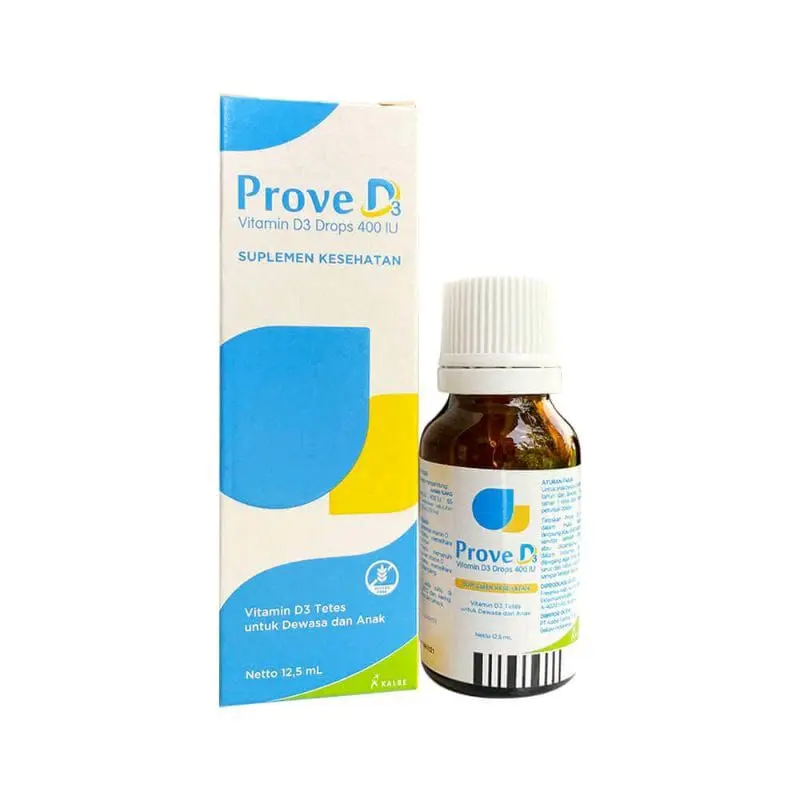 Prove D3  Vitamin D3 400 IU Tetes 12.5 ml untuk Anak dan Dewasa