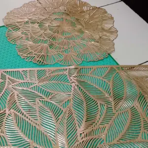 Alas piring makan di meja makan PVC Placemat Alas Meja Makan Tatakan Alas Piring Tahan Panas