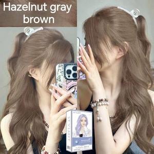 Pewarna Rambut Tumbuhan, Pewarna Rambut Wangi, Set Lengkap Alat Pewarna Rambut, 2 * 100ml, Dilancarkan pada tahun 2025