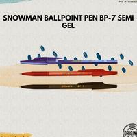 Gambar Snowman Ballpoint Pen BP-7 Semi Gel - Hitam dari Namiki Online Kota Semarang 2 Tokopedia