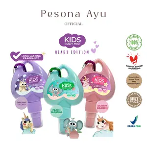 YUNIKON Kids Body Mist Heart Edition 60ml - Aroma Segar & Tahan Lama untuk Anak