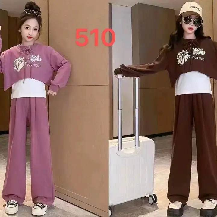 Setelan 3in1 Premium Usia 5-12 Tahun, Fashion Anak, Setelan Anak Perempuan 0