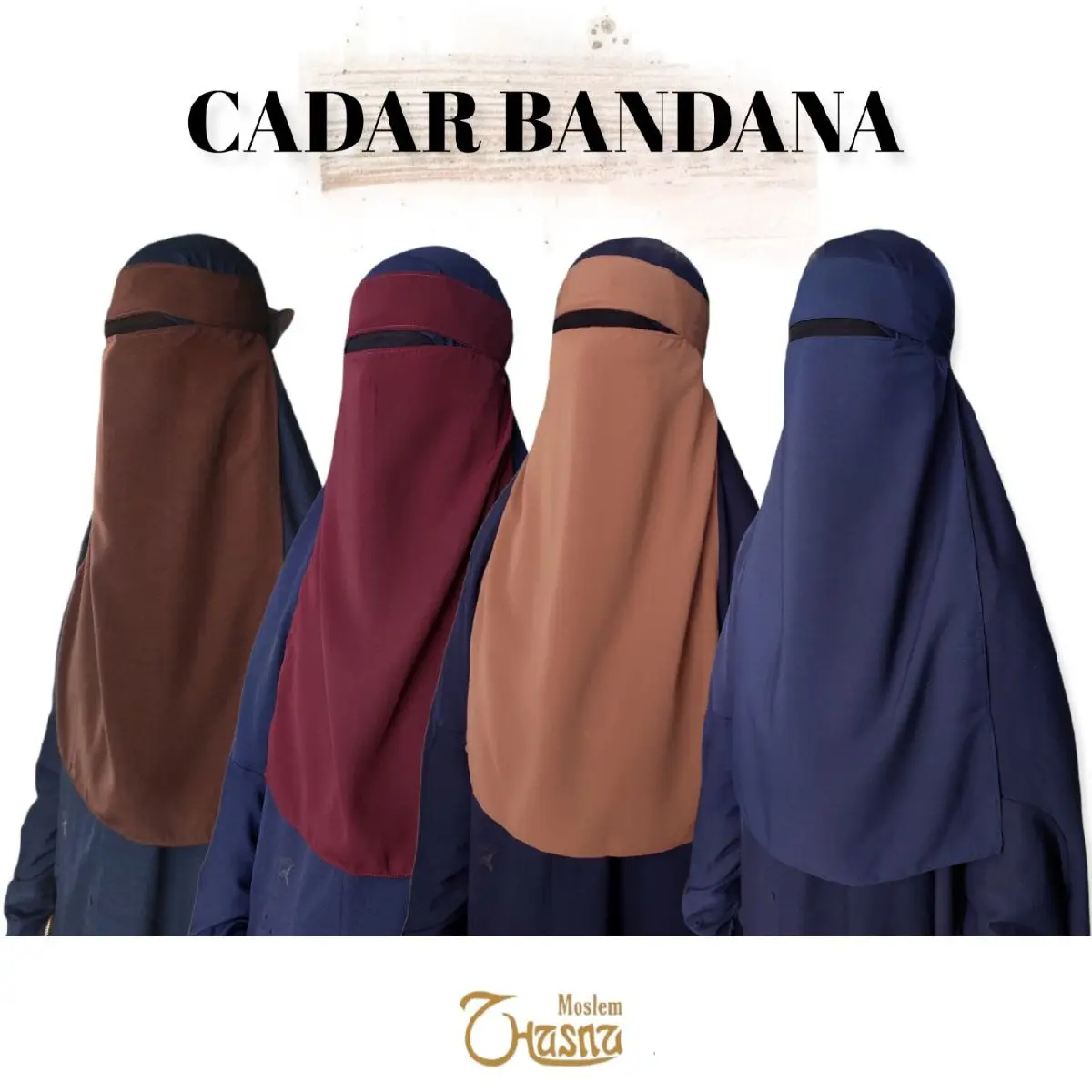 Cadar Bandana Wolfis Premium Grade A Eksklusif Murah Banget Panjang Army Brown Muslim Grey Hitam Maroon Navy