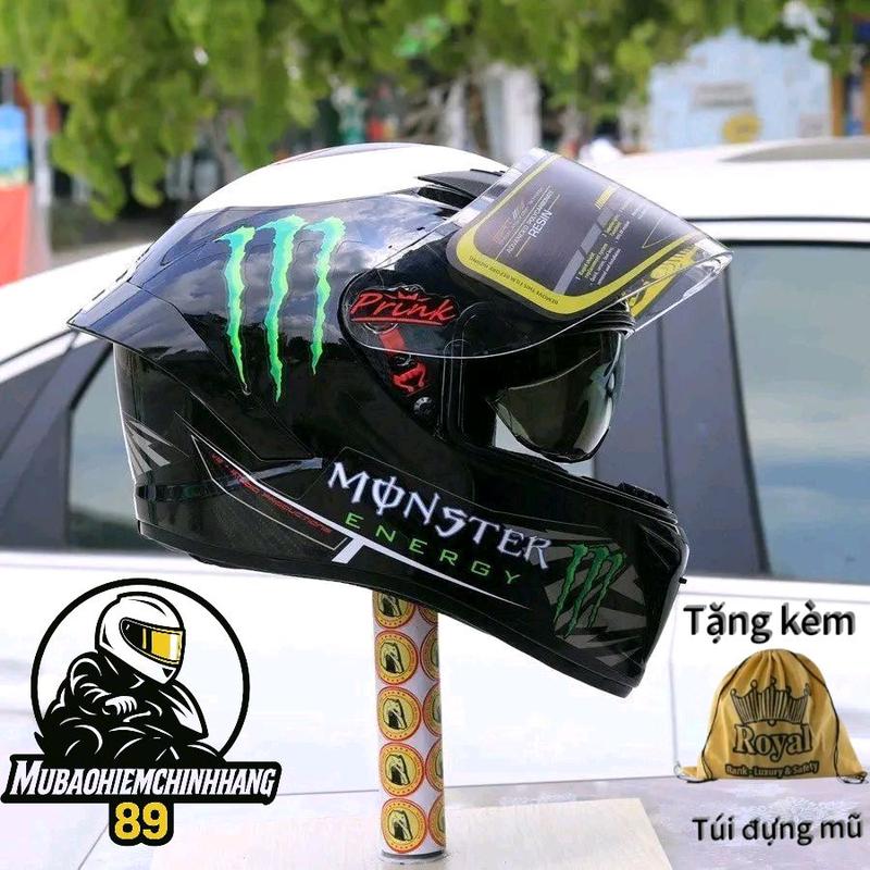  Mũ bảo hiểm full face Royal M266 TEM với nhiều màu sắc có kính che nắng và mưa Helmet 