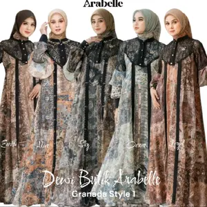 GRANADA SKY,ALIVE, EARTH,OCEAN,LOYAL ARABELLE OFFICIAL FAMSET TERBARU 2026 KUDUS STORE SARIMBIT KELUARGA DRESS PESTA COUPLE MEWAH ELEGAN