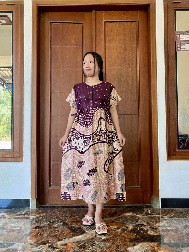 Daster Kimono Cantik Busui Bahan Rayon Motif Batik