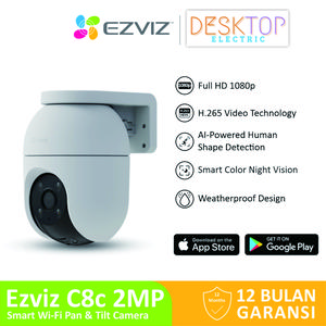 Ezviz C8c 2MP Smart Home Outdoor CCTV Wifi IP Pan Tilt Camera Auto Tracking Color Night Vision