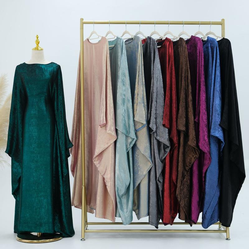 Product Introduction of Shimmer Butterfly abaya ,Batwing shinny abaya, Butterfly caftan Plus size elegant dress 1