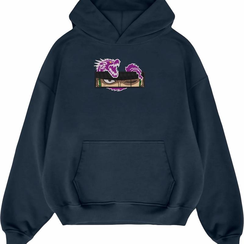 Hoodie embroidery Zoro eye dragon 4