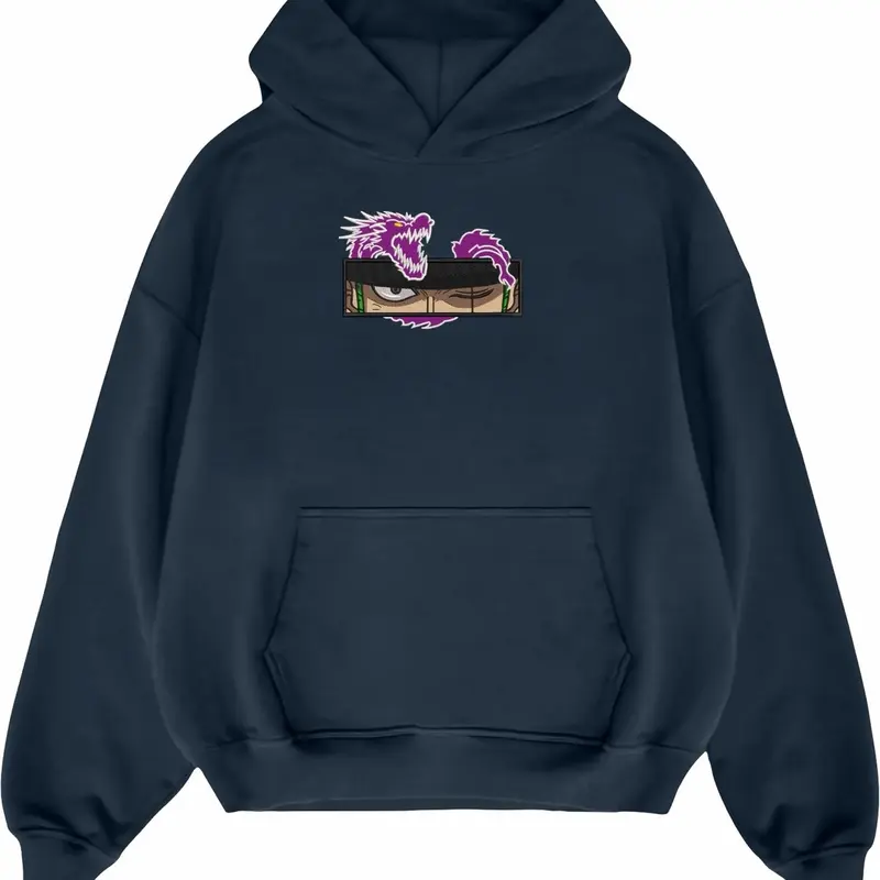 Hoodie embroidery Zoro eye dragon 4