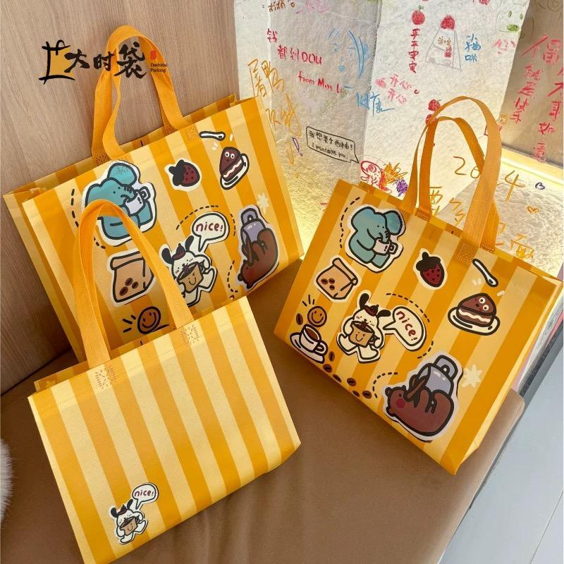 Tas Belanja /  Tote Bag Spunbond/ Goodie Bag Spunbond /Tas Spunbond /Kain Motif Premium Kantong Jumbo Tas Kado Gift A30 2