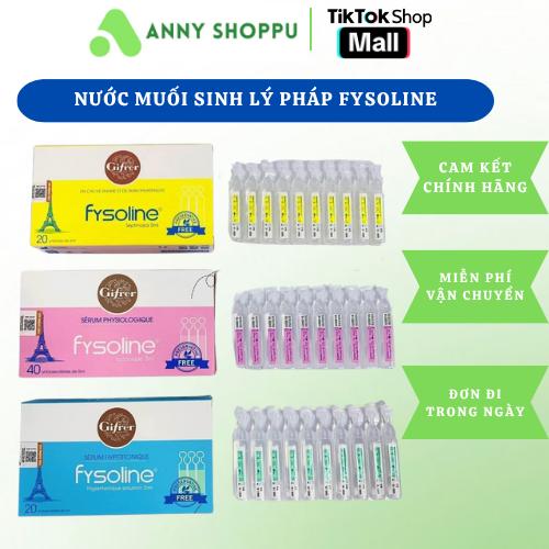 Fysoline, Nước Muối Sinh Lý Pháp - Giúp Vệ sinh mắt, mũi, miệng cho bé, Fysoline Hồng, Fysoline Vàng, Fysoline xanh