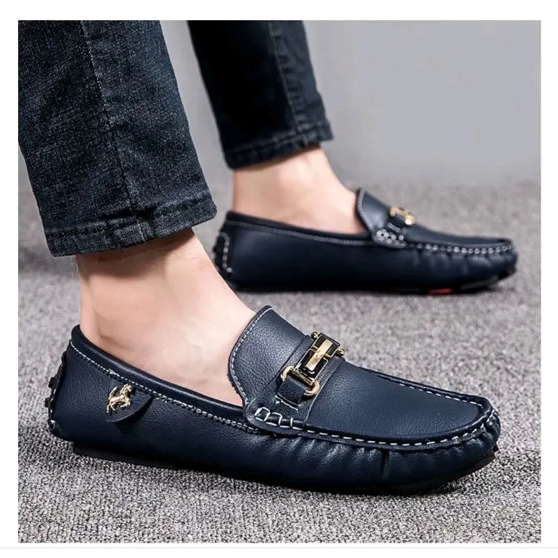 Sepatu Pantofel Hitam Loafers Moccassins Pria Sepatu Kasual Slip On Pria Sepatu Casual Formal Shoes Flat Kerja