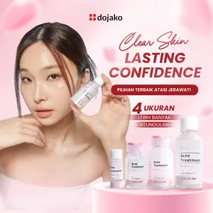DOJAKO Acne Treatment Powder Water Perawatan Obat Totol Jerawat Hydrating Salicylic Acid Lactic Acid Calamine Centella Root Extract Berjerawat Kering Wajah Memudarkan