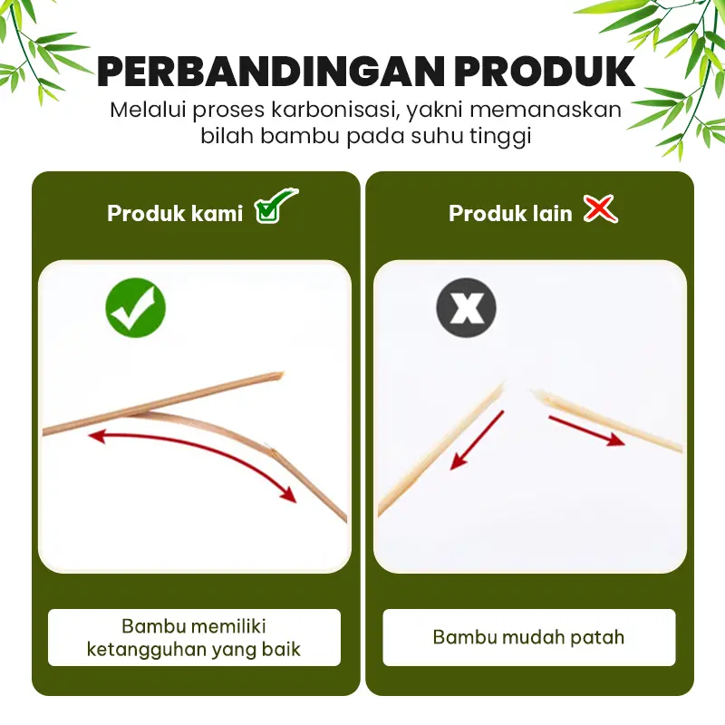 Barito Indo Tikar Rotan Bambu Premium 160x200cm Dekorasi Kamar Matras Pelindung Kasur | X2B2 6